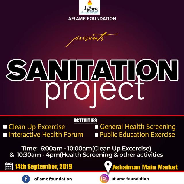 Sanitation Project by Aflame Foundation