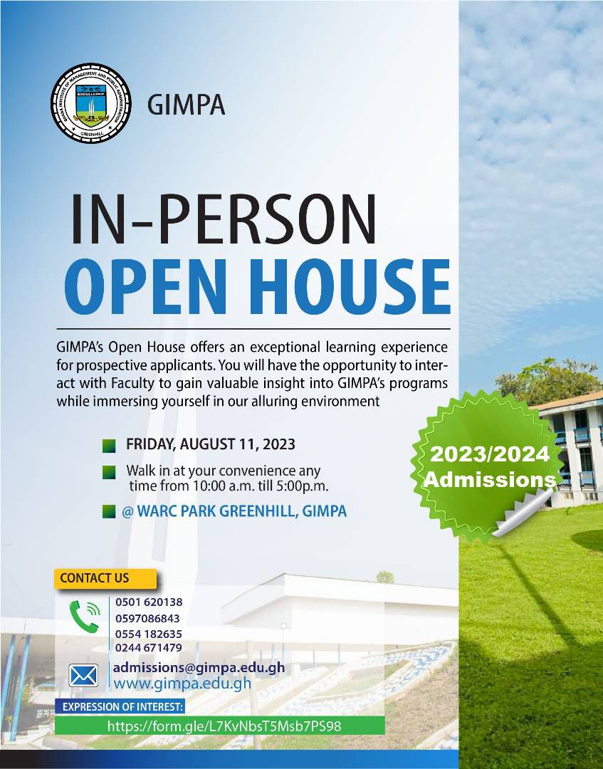 IN-PERSON OPEN HOUSE